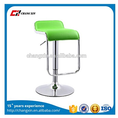 modern metal pu leather bar stool chair with step